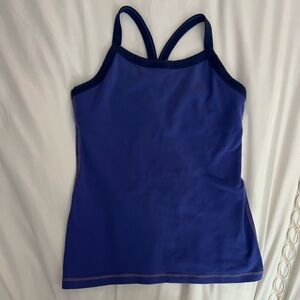 lululemon athletica Power Y Tank Pigment Blue, Sz 6